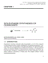 Solid Phase Organic Synthesis 1st Edition