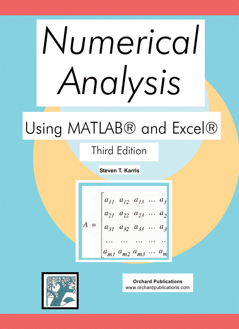 Numerical Analysis Using MATLAB and Excel 3rd Edition