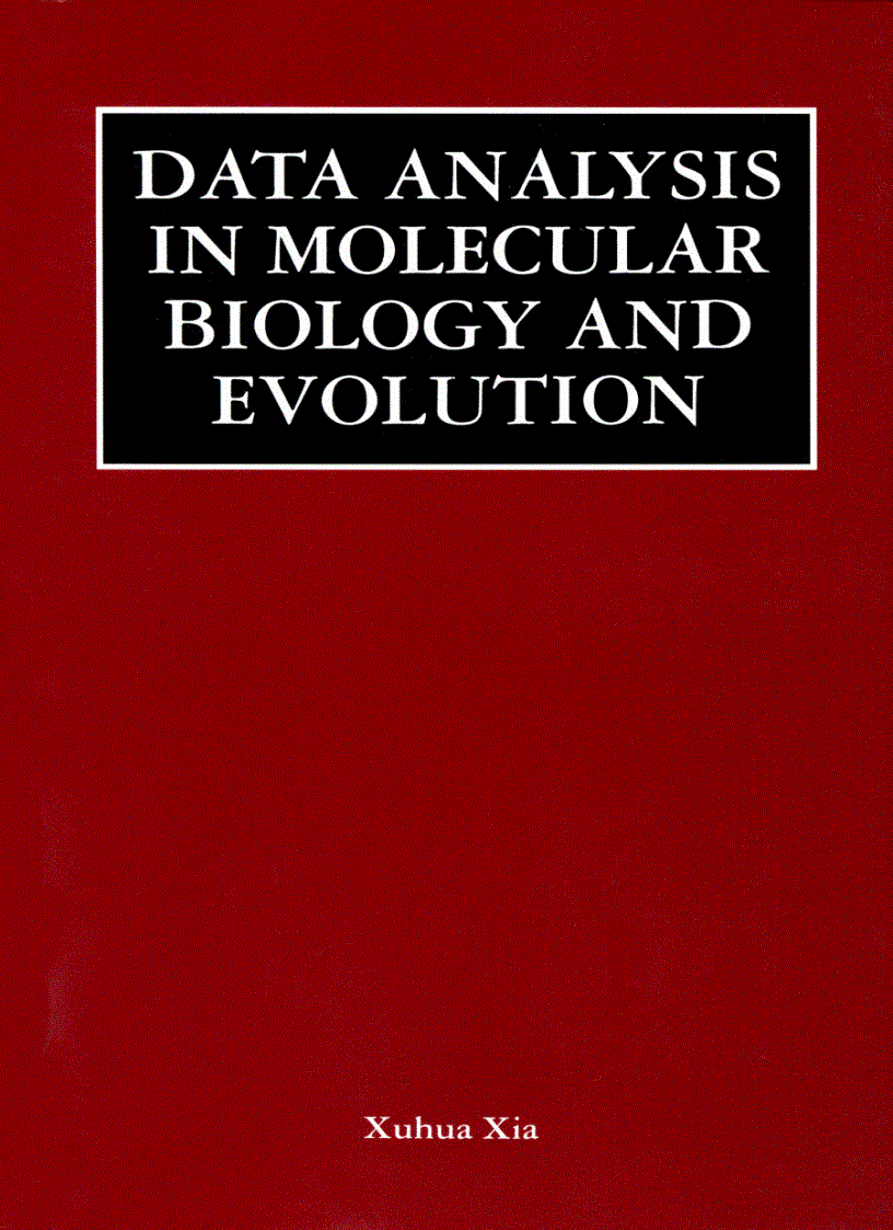 Data Analysis in Molecular Biology and Evolution