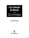 Car Hacks and Mods For Dummies