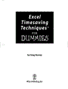 Excel Timesaving Techniques For Dummies