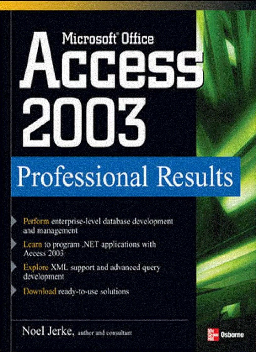 Microsoft Office Access 2003 Professional Results