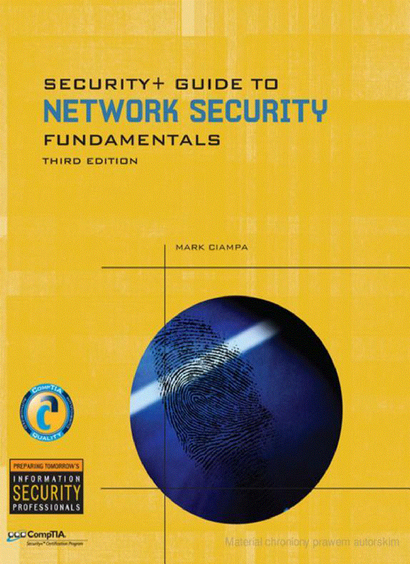 Security Guide to Network Security Fundamentals 3rd Edition