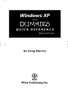 Windows XP for Dummies Quick Reference 2nd Edition