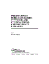 Solid Support Oligosaccharide Synthesis and Combinatorial Carbohydrate