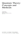 Quantum Theory Concepts and Methods