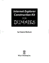 Internet Explorer Construction Kit For Dummies