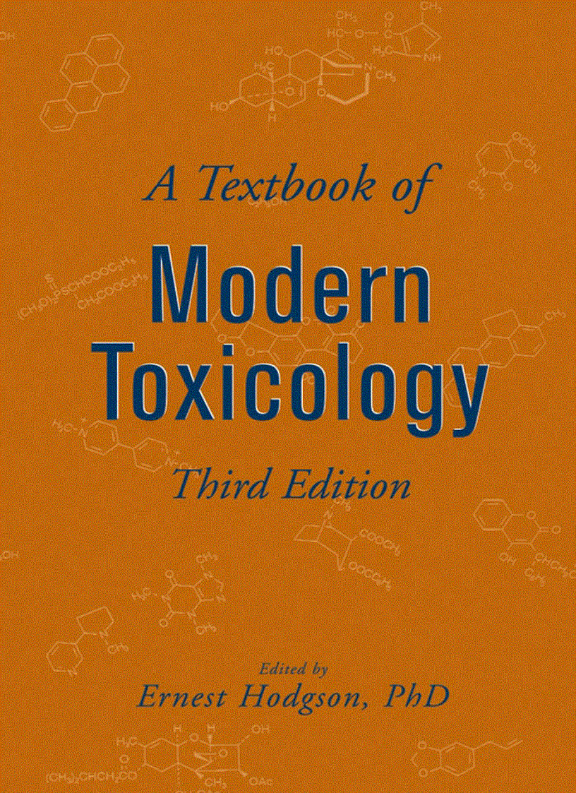 A Textbook of Modern Toxicology 3rd Edition