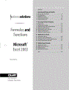 Formulas and Functions with Microsoft Excel 2003