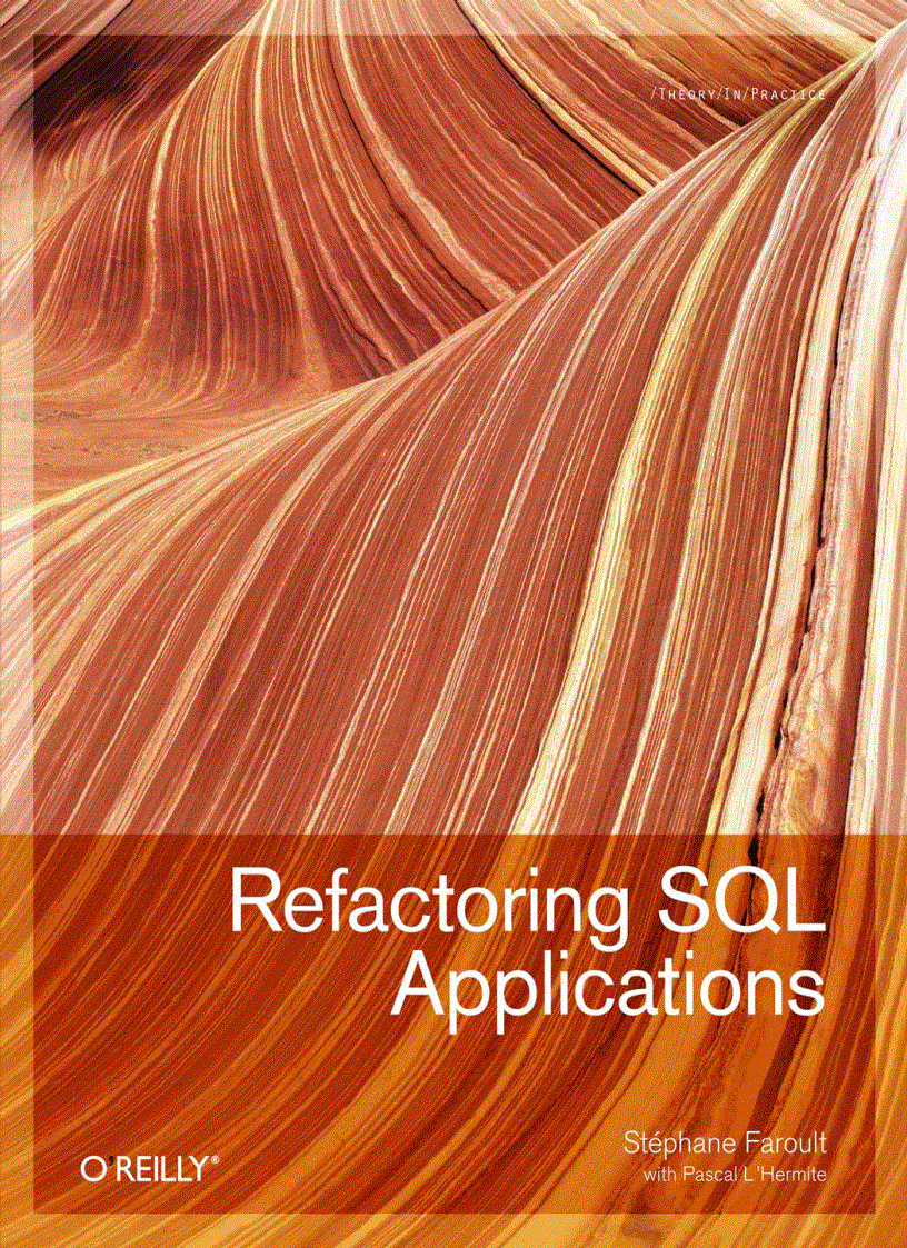 Refactoring SQL Applications Aug 2008