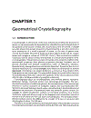 Crystallography 1st Edition