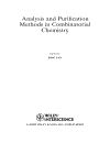 Analysis and Purification Methods in Combinatorial Chemistry