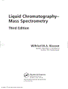 Liquid Chromatography Mass Spectrometry 3rd Edition