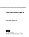 Analytical Biochemistry 3rd Edition