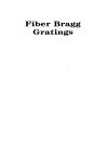 Fiber Bragg Gratings Optics and Photonics