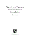 Signals and Systems with MATLAB Applications 2nd Edition