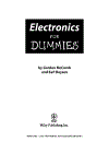 Electronics For Dummies 1st Edition