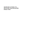 Introduction to Optical Waveguide Analysis