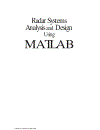 Radar Systems Analysis and Design Using MATLAB