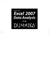 Excel 2007 Data Analysis For Dummies