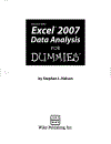 Excel 2007 Data Analysis For Dummies