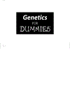 Genetics For Dummies 1st Edition