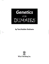 Genetics For Dummies 1st Edition