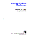 Applied Biofluid Mechanics