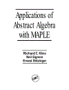 Applications of Abstract Algebra with MAPLE