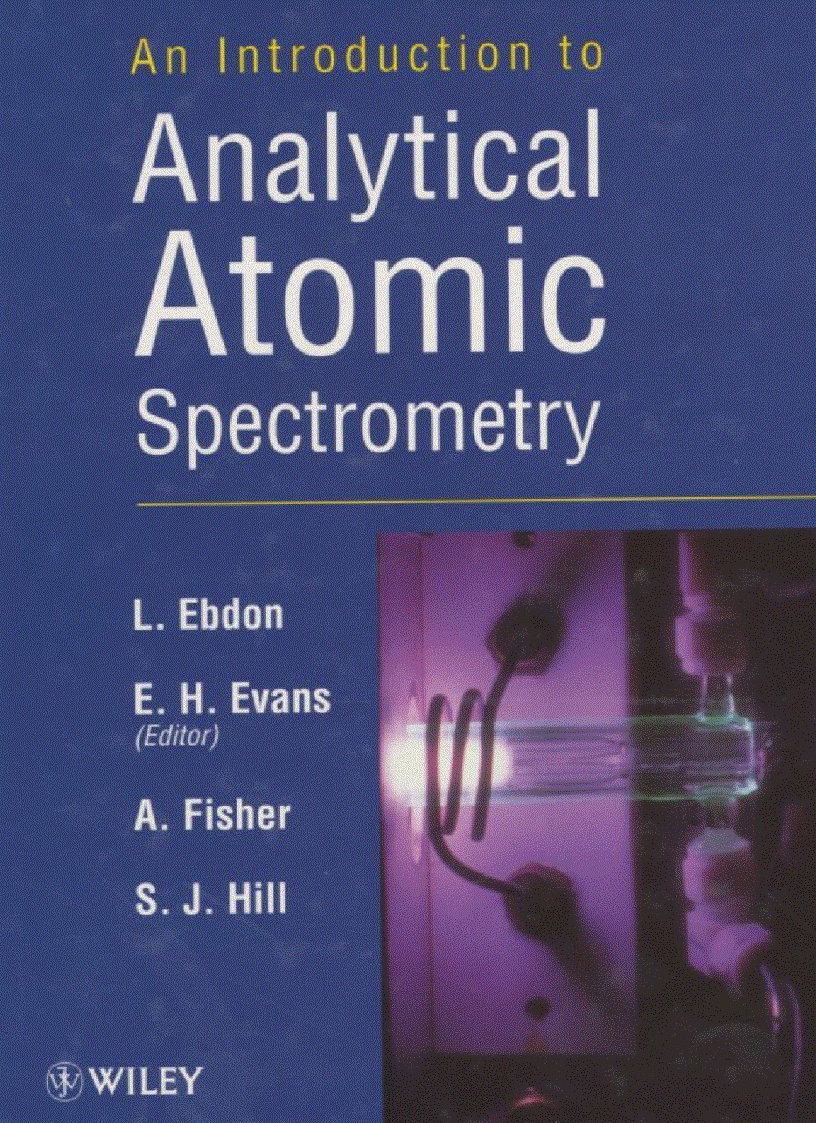 An Introduction to Analytical Atomic Spectrometry