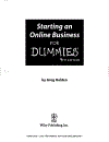 Starting an Online Business For Dummies 4th Edition