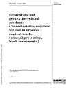 Geotextiles and Geotextile related Products Characteristics Required for Use