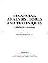 Financial Analysis Tools And Techniques