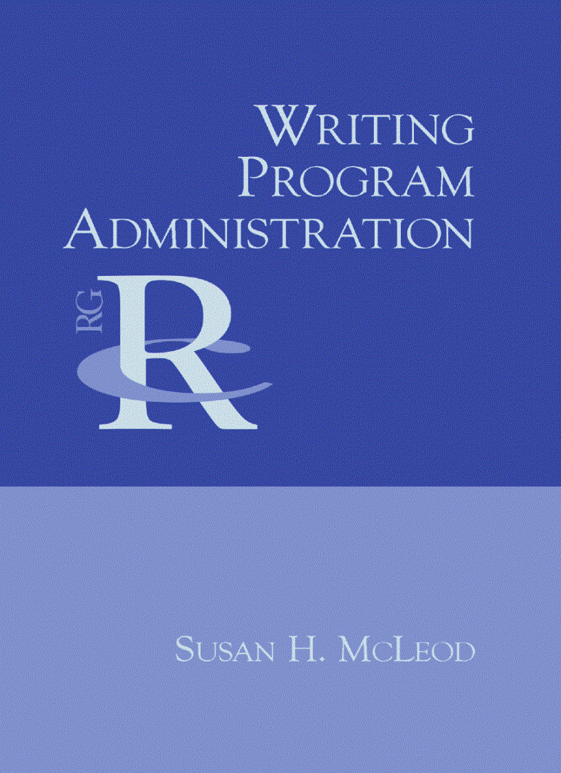 Writing Program Administration