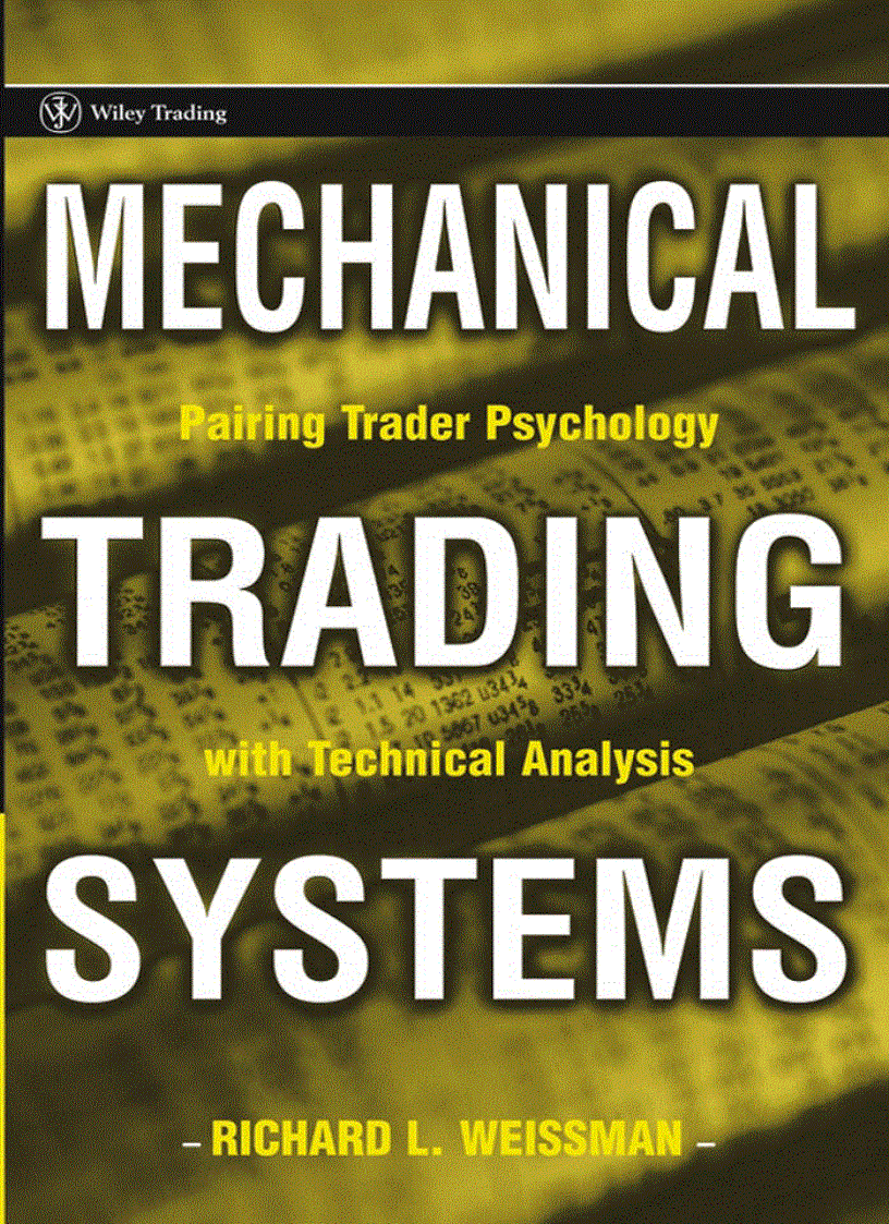 Mechanical Trading Systems 1st Edition