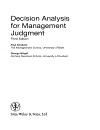 Decision Analysis for Management Judgment 3rd Edition