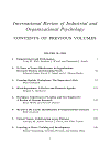 International Review of Industrial and Organizational Psychology 2005 Vol 20