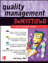 Quality Management Demystified A Self Teaching Guide