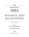 Wiley The Portable MBA in Finance and Accouting 3rd Edition