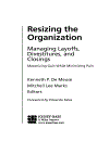 Resizing the Organization 1st Edition