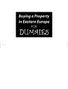 Buying a Property in Eastern Europe For Dummies