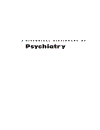 A Historical Dictionary of Psychiatry