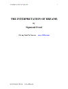 The Interpretation of Dreams