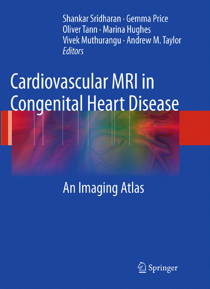 Cardiovascular MRI in Congenital Heart Disease