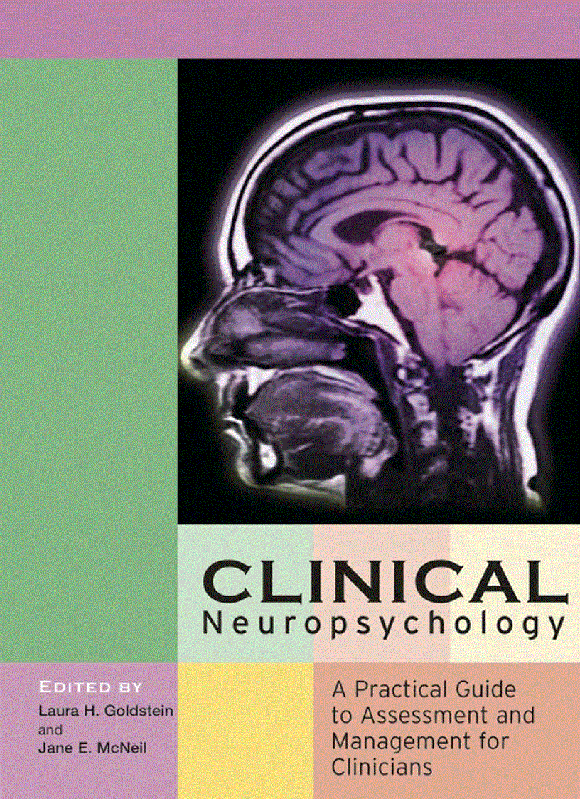 Clinical Neuropsychology 1st Edition