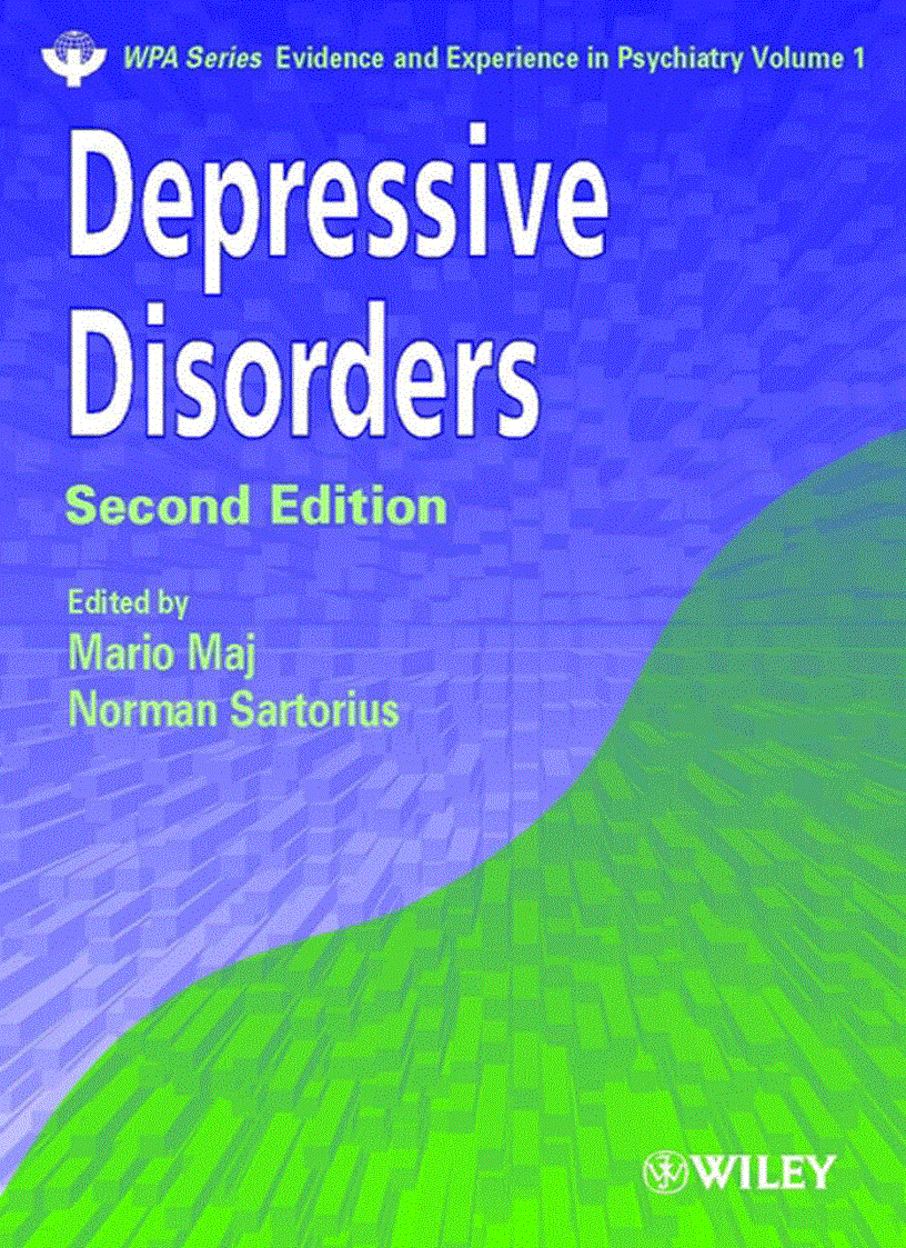 Depressive Disorders 2nd Edition