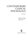 Contemporary Clinical Psychology 2nd Edition