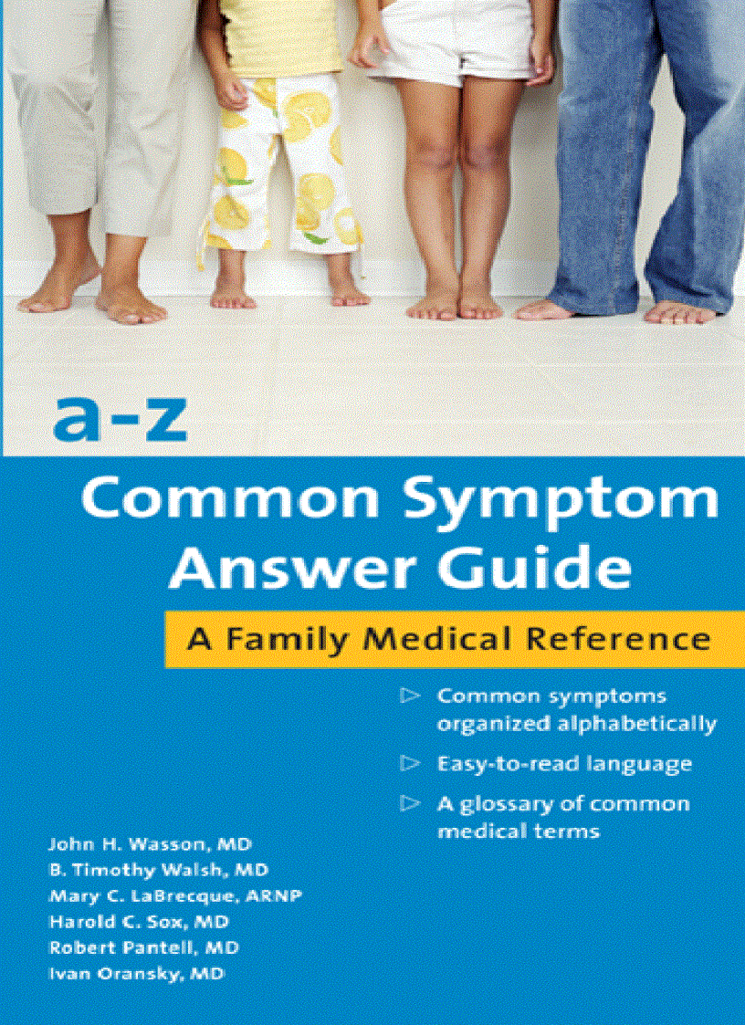 A Z Common Symptom Answer Guide