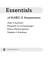 Essentials of KABC II Assessment