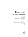 Essentials of Psychiatry 1st Edition